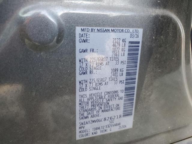 Photo 12 VIN: 5N1AT2MV0GC826218 - NISSAN ROGUE S 