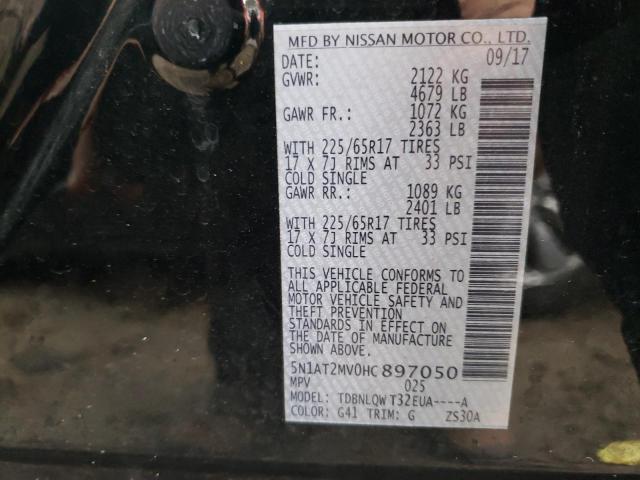 Photo 9 VIN: 5N1AT2MV0HC897050 - NISSAN ROGUE 