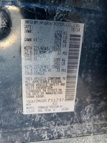 Photo 11 VIN: 5N1AT2MV1FC751737 - NISSAN ROGUE 