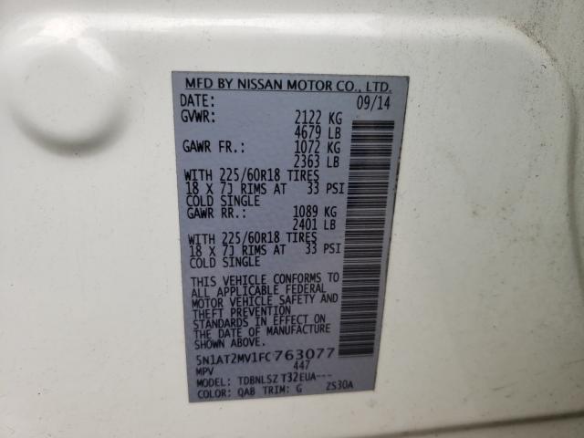 Photo 9 VIN: 5N1AT2MV1FC763077 - NISSAN ROGUE 