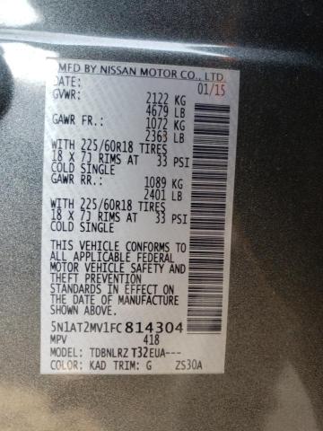 Photo 9 VIN: 5N1AT2MV1FC814304 - NISSAN ROGUE S 