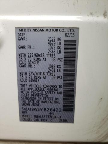 Photo 9 VIN: 5N1AT2MV1FC826422 - NISSAN ROGUE S 