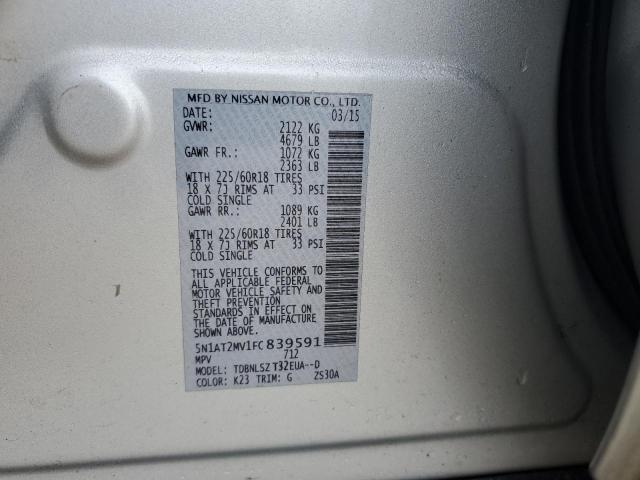 Photo 11 VIN: 5N1AT2MV1FC839591 - NISSAN ROGUE 