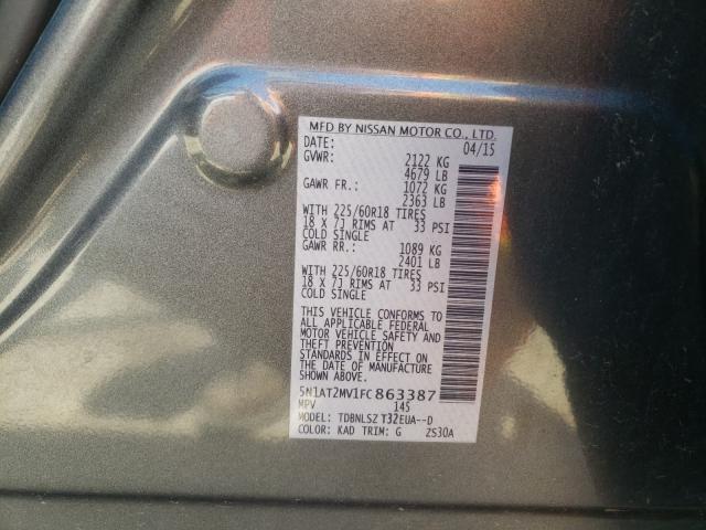 Photo 9 VIN: 5N1AT2MV1FC863387 - NISSAN ROGUE 