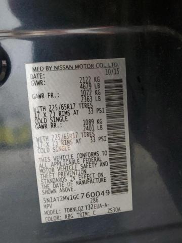 Photo 12 VIN: 5N1AT2MV1GC760049 - NISSAN ROGUE 