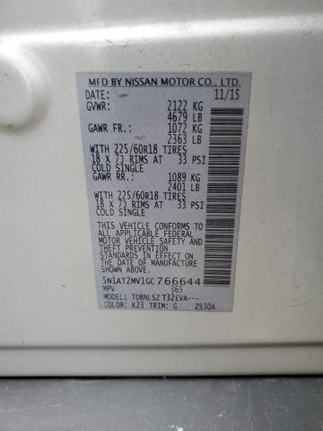 Photo 12 VIN: 5N1AT2MV1GC766644 - NISSAN ROGUE S 