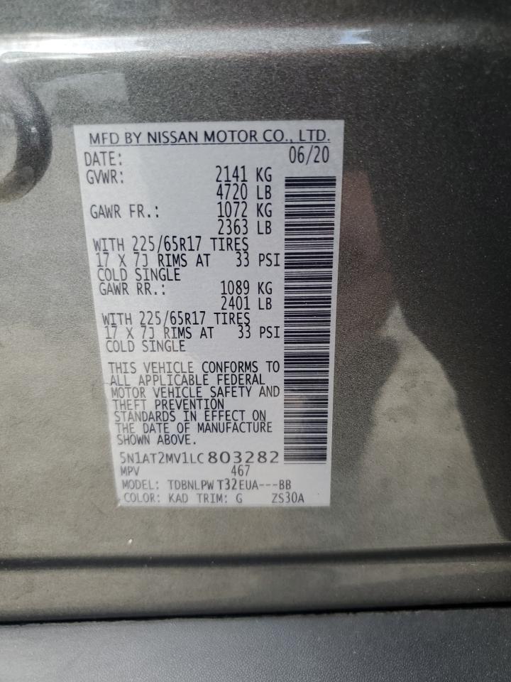 Photo 12 VIN: 5N1AT2MV1LC803282 - NISSAN ROGUE 