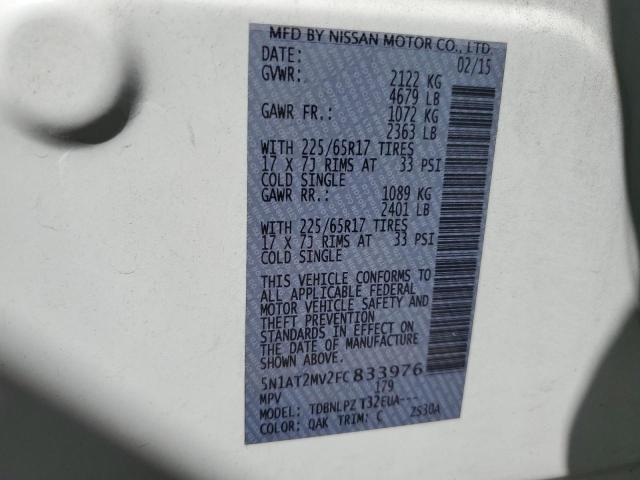 Photo 13 VIN: 5N1AT2MV2FC833976 - NISSAN ROGUE S 