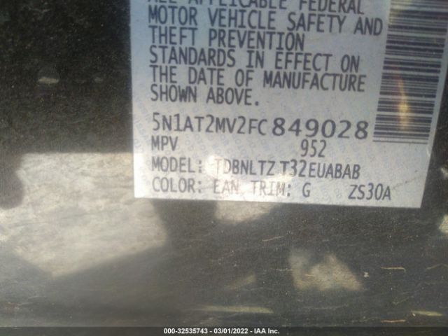 Photo 8 VIN: 5N1AT2MV2FC849028 - NISSAN ROGUE 