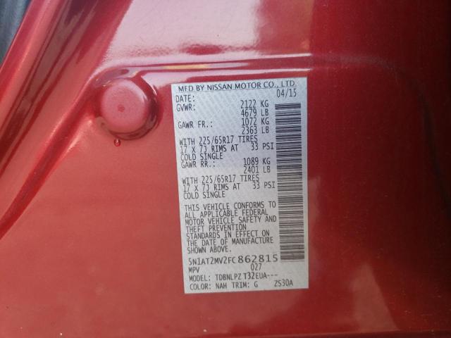 Photo 13 VIN: 5N1AT2MV2FC862815 - NISSAN ROGUE S 