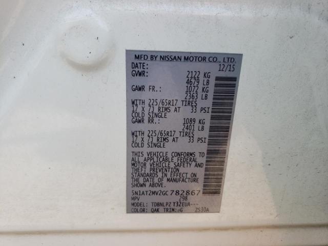 Photo 12 VIN: 5N1AT2MV2GC782867 - NISSAN ROGUE S 