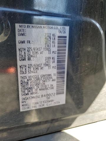 Photo 13 VIN: 5N1AT2MV2GC840072 - NISSAN ROGUE 