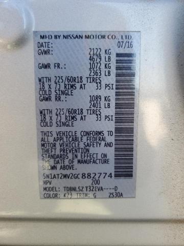 Photo 12 VIN: 5N1AT2MV2GC882774 - NISSAN ROGUE S 