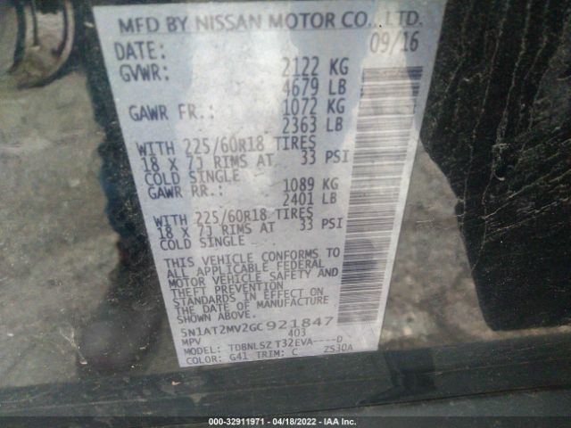 Photo 8 VIN: 5N1AT2MV2GC921847 - NISSAN ROGUE 