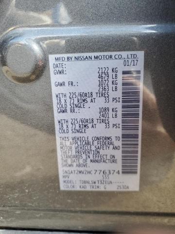 Photo 11 VIN: 5N1AT2MV2HC776374 - NISSAN ROGUE SV 