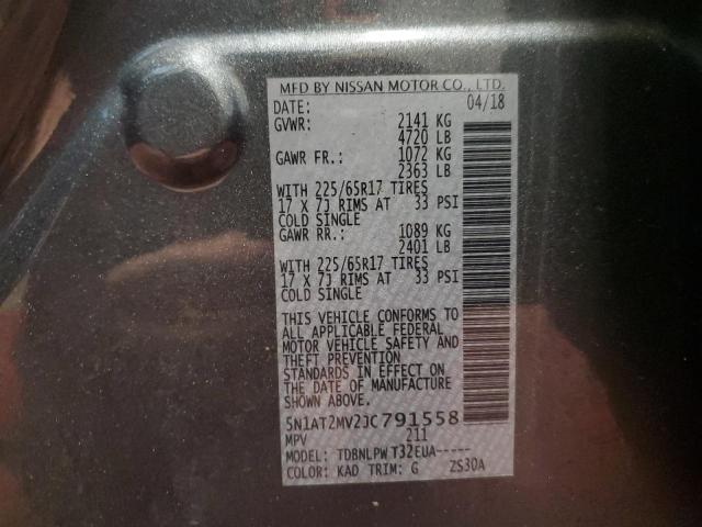 Photo 13 VIN: 5N1AT2MV2JC791558 - NISSAN ROGUE 