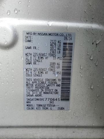 Photo 11 VIN: 5N1AT2MV3FC770645 - NISSAN ROGUE 