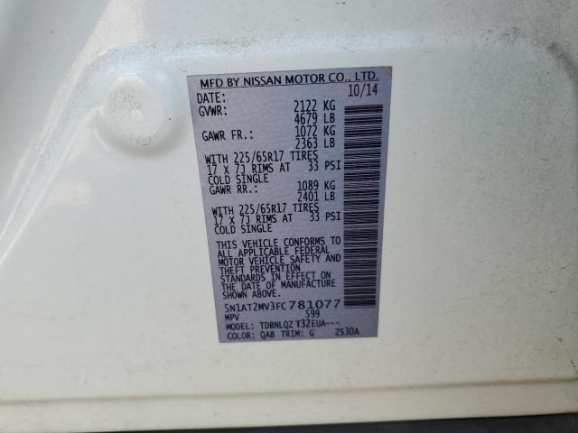 Photo 12 VIN: 5N1AT2MV3FC781077 - NISSAN ROGUE 