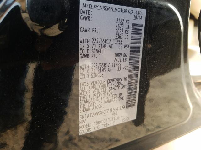 Photo 9 VIN: 5N1AT2MV3FC785419 - NISSAN ROGUE 