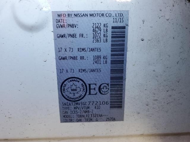 Photo 13 VIN: 5N1AT2MV3GC772106 - NISSAN ROGUE 