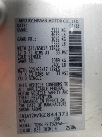 Photo 11 VIN: 5N1AT2MV3GC844373 - NISSAN ROGUE 