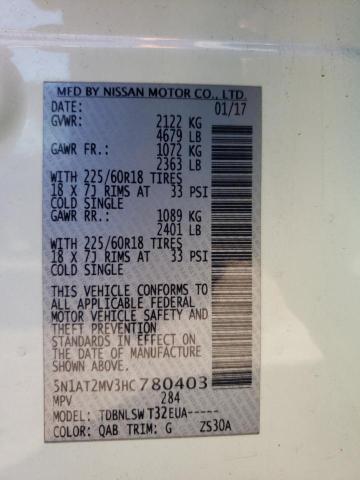 Photo 11 VIN: 5N1AT2MV3HC780403 - NISSAN ROGUE SV 