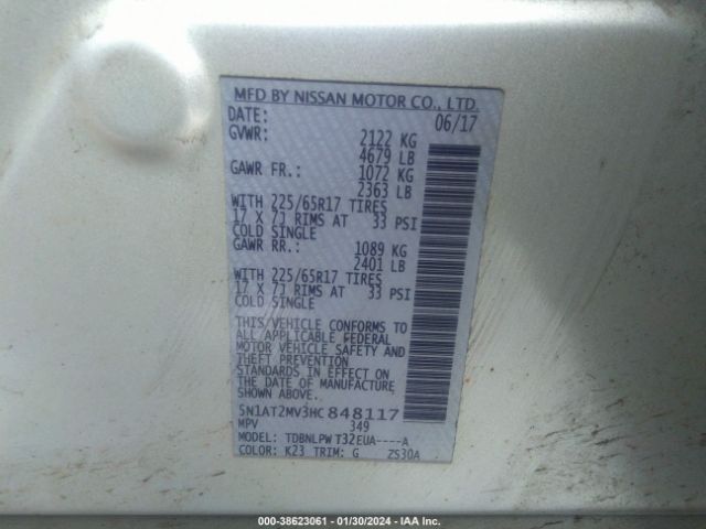 Photo 8 VIN: 5N1AT2MV3HC848117 - NISSAN ROGUE 