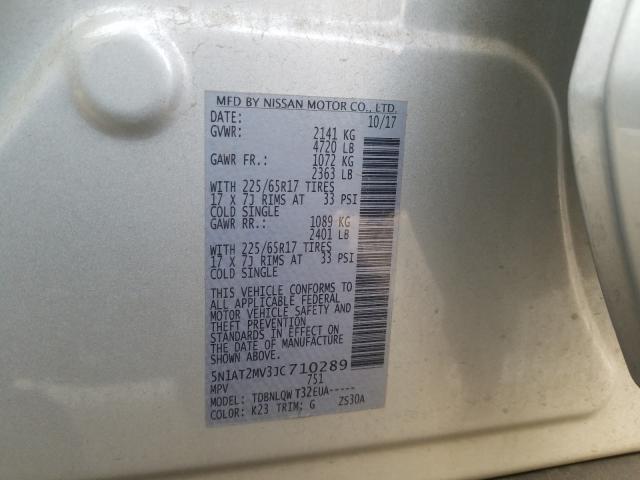 Photo 9 VIN: 5N1AT2MV3JC710289 - NISSAN ROGUE S 