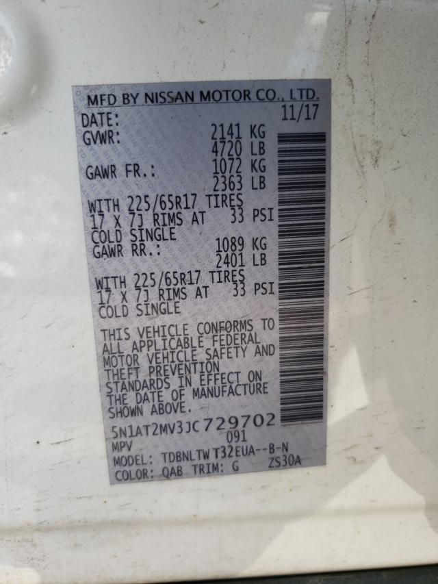 Photo 9 VIN: 5N1AT2MV3JC729702 - NISSAN ROGUE S 