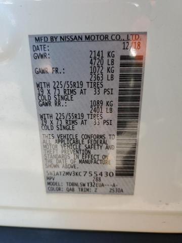 Photo 11 VIN: 5N1AT2MV3KC755430 - NISSAN ROGUE S 