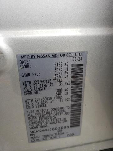 Photo 13 VIN: 5N1AT2MV4EC803098 - NISSAN ROGUE S 