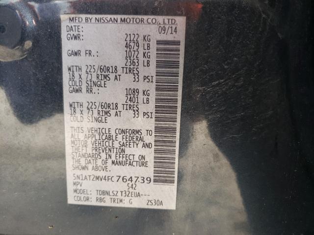 Photo 9 VIN: 5N1AT2MV4FC764739 - NISSAN ROGUE S 