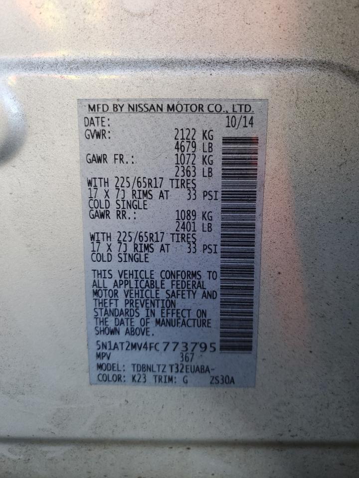 Photo 12 VIN: 5N1AT2MV4FC773795 - NISSAN ROGUE 