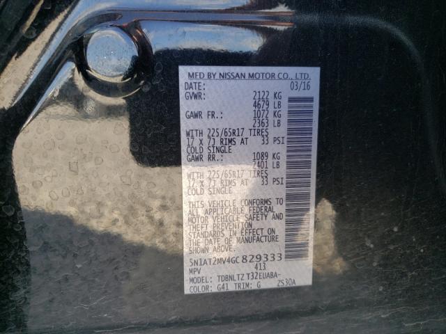 Photo 9 VIN: 5N1AT2MV4GC829333 - NISSAN ROGUE 