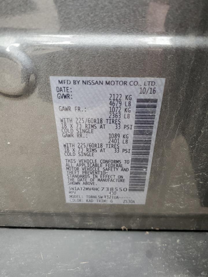 Photo 12 VIN: 5N1AT2MV4HC738550 - NISSAN ROGUE 