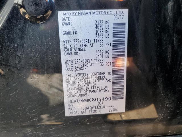 Photo 12 VIN: 5N1AT2MV4HC805499 - NISSAN ROGUE 