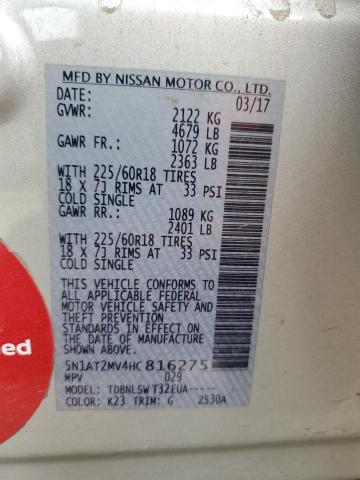 Photo 12 VIN: 5N1AT2MV4HC816275 - NISSAN ROGUE 