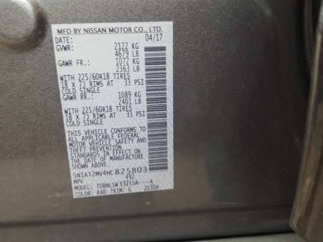 Photo 9 VIN: 5N1AT2MV4HC825803 - NISSAN ROGUE 