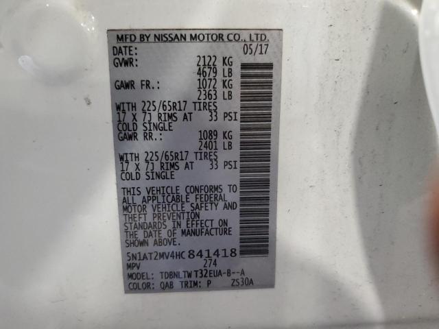 Photo 12 VIN: 5N1AT2MV4HC841418 - NISSAN ROGUE 