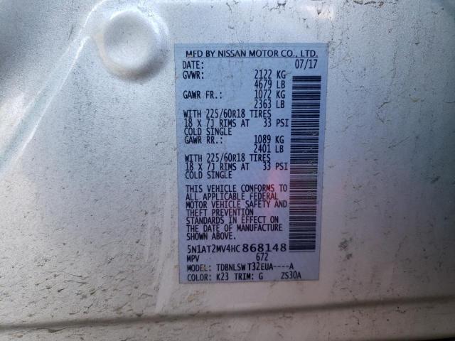 Photo 13 VIN: 5N1AT2MV4HC868148 - NISSAN ROGUE SV 