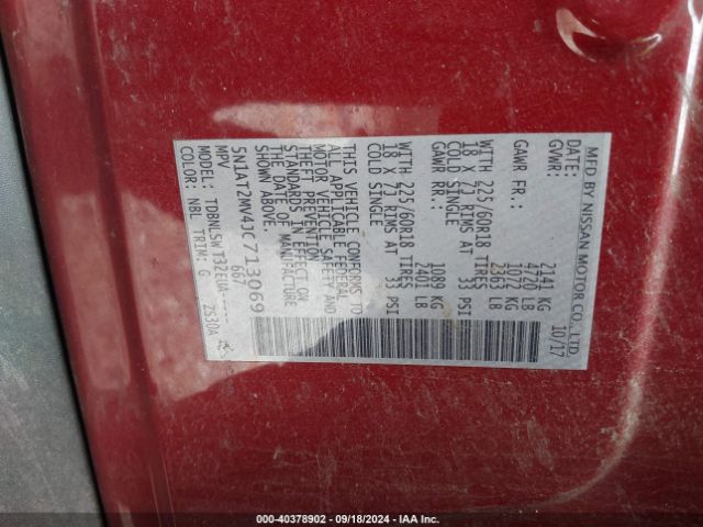 Photo 8 VIN: 5N1AT2MV4JC713069 - NISSAN ROGUE 