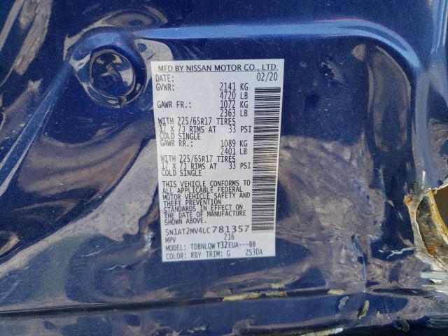 Photo 9 VIN: 5N1AT2MV4LC781357 - NISSAN ROGUE S 