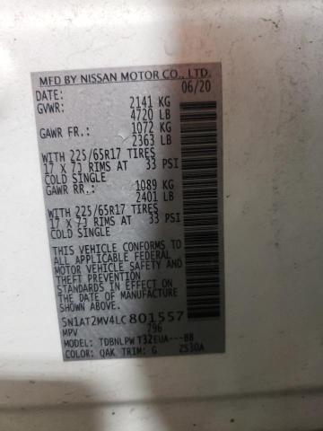 Photo 12 VIN: 5N1AT2MV4LC801557 - NISSAN ROGUE 