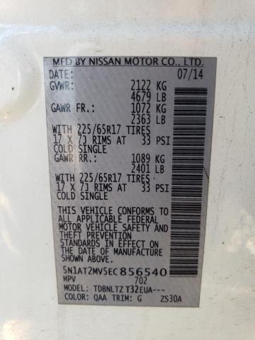 Photo 13 VIN: 5N1AT2MV5EC856540 - NISSAN ROGUE S 