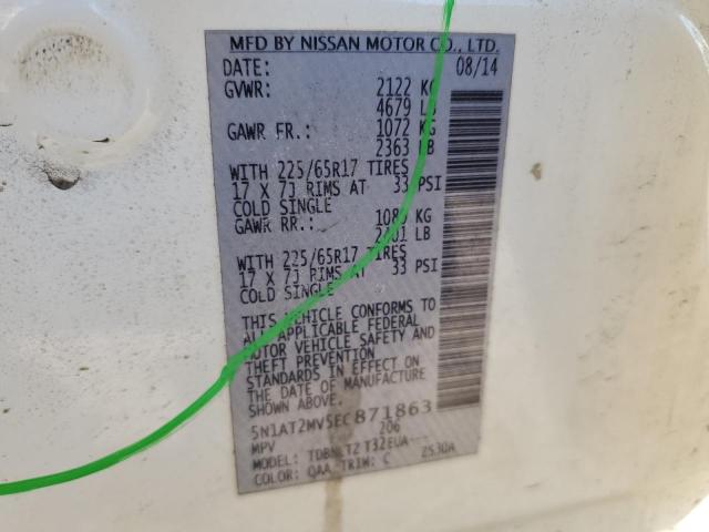 Photo 11 VIN: 5N1AT2MV5EC871863 - NISSAN ROGUE 