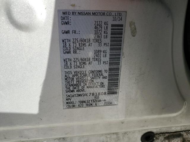 Photo 13 VIN: 5N1AT2MV5FC781808 - NISSAN ROGUE S 