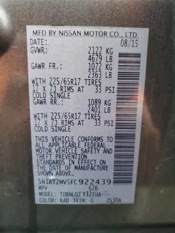 Photo 11 VIN: 5N1AT2MV5FC922439 - NISSAN ROGUE 