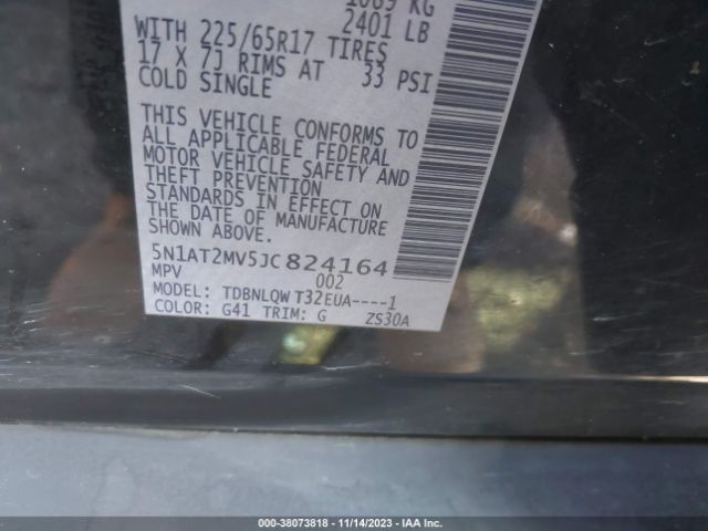 Photo 8 VIN: 5N1AT2MV5JC824164 - NISSAN ROGUE 