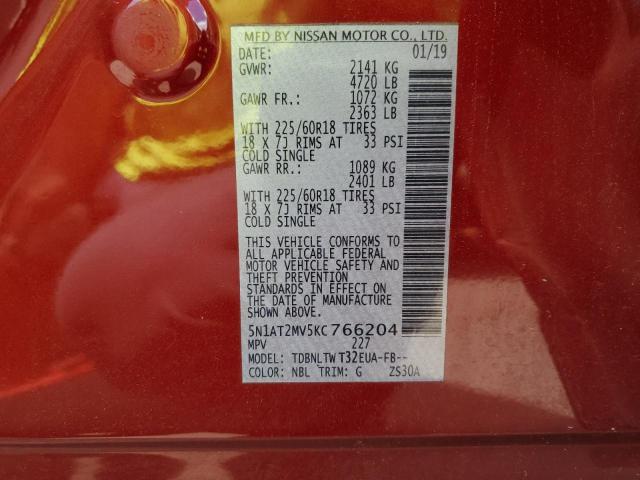 Photo 13 VIN: 5N1AT2MV5KC766204 - NISSAN ROGUE S 