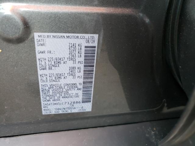 Photo 9 VIN: 5N1AT2MV5LC712886 - NISSAN ROGUE S 